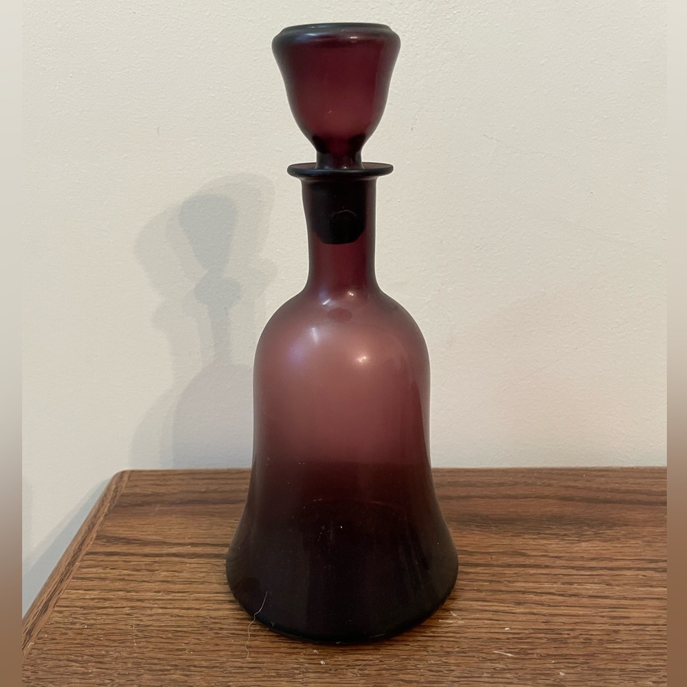 Elegant Purple Glass Decanter Set - Picture 2 of 5